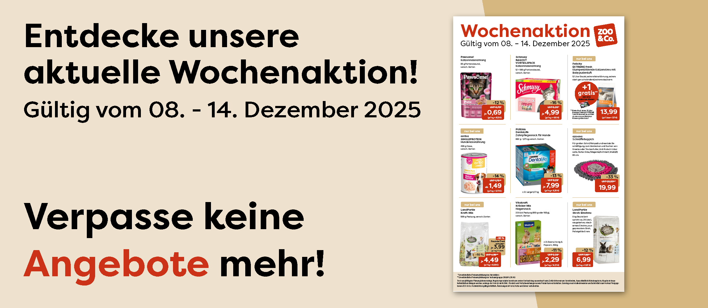Entdecke unsere aktuelle Wochenaktion vom 08. - 14.12.2025!